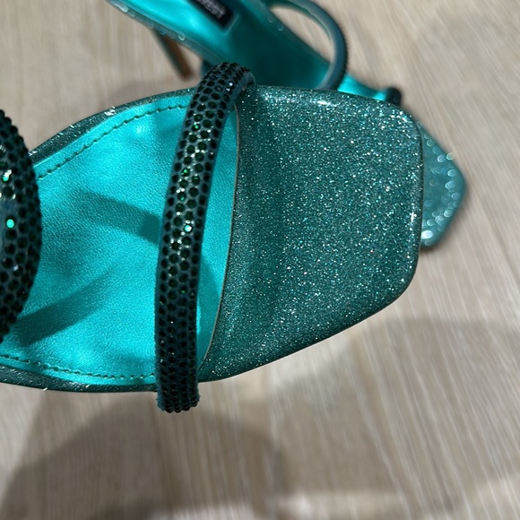 Sparkly Green Nine West Heels - Picture 4 of 7